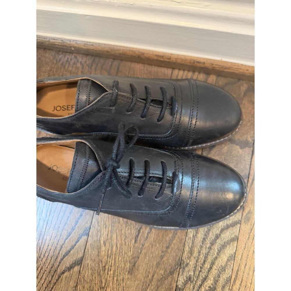 Josef Seibel Sienna 85 Oxford Casual Shoe Womens EU 37 US 7/7.5 Black Leather - Picture 5 of 10